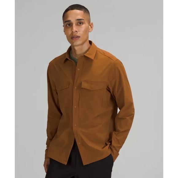 lululemon athletica Other - Men's Lululemon Long Sleeve overshirt Brown Casual Button Down Medium